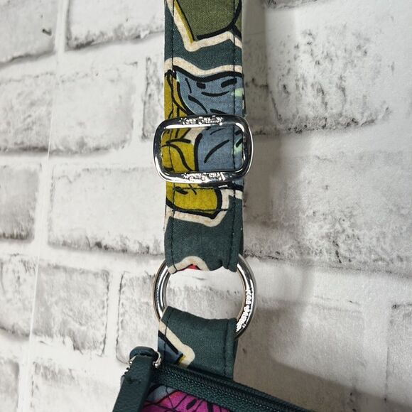 Vera Bradley Iconic RFID Little Hipster Crossbody Purse Falling Flowers Bag - Picture 4 of 6